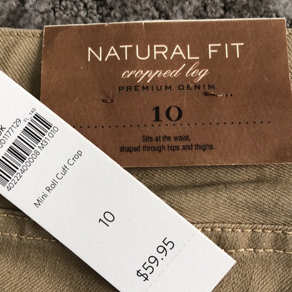 Coldwater Creek mini roll cuff crop pant size 10 - Picture 4 of 5